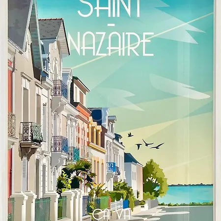 St Nazaire - L'Art Deco - Stationnement Gratuit - Centre Ville - Wifi Fibre Saint-Nazaire  Exterior photo